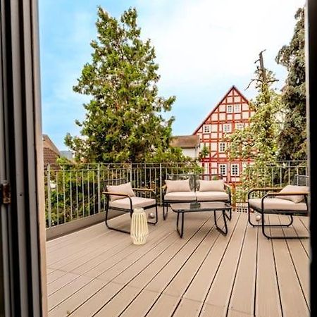Himmlische Altstadt-Maisonette Marburg Buitenkant foto