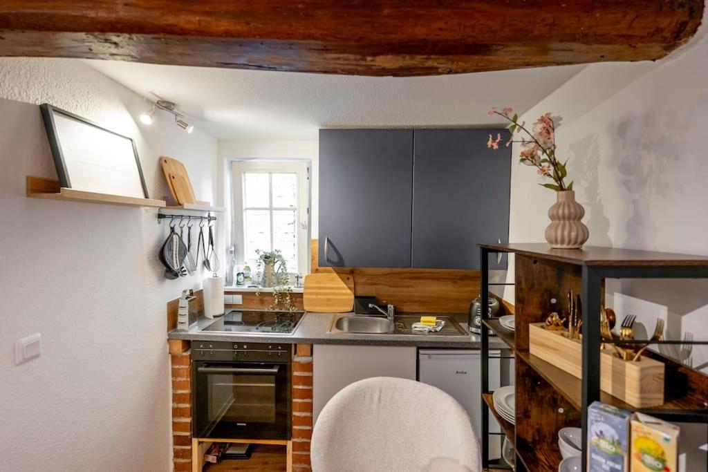 Himmlische Altstadt-Maisonette Marburg Buitenkant foto