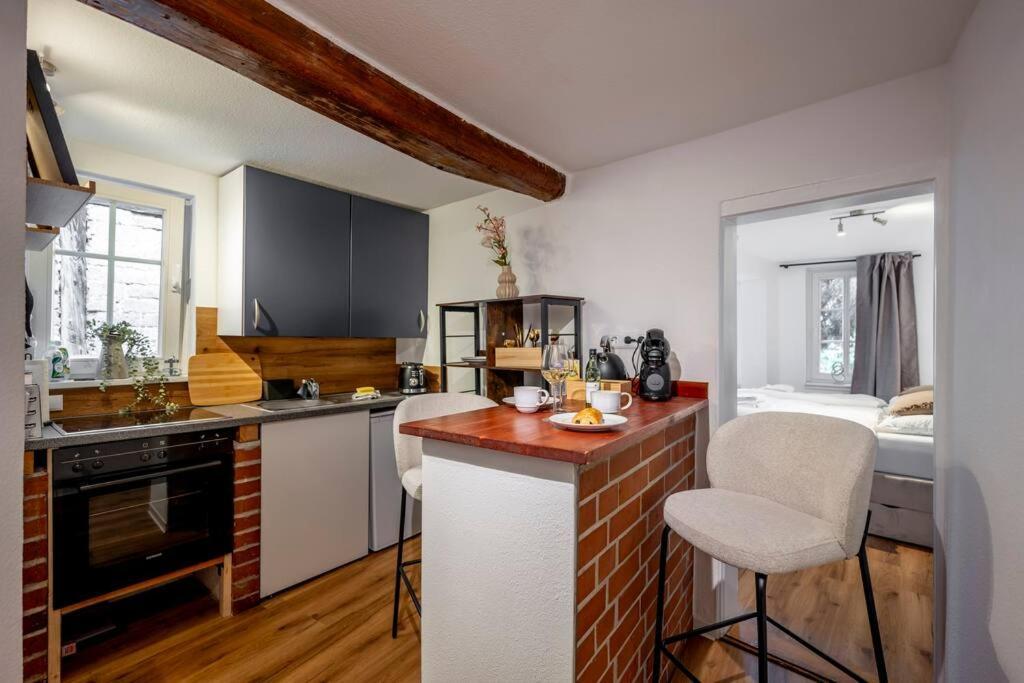 Himmlische Altstadt-Maisonette Marburg Buitenkant foto