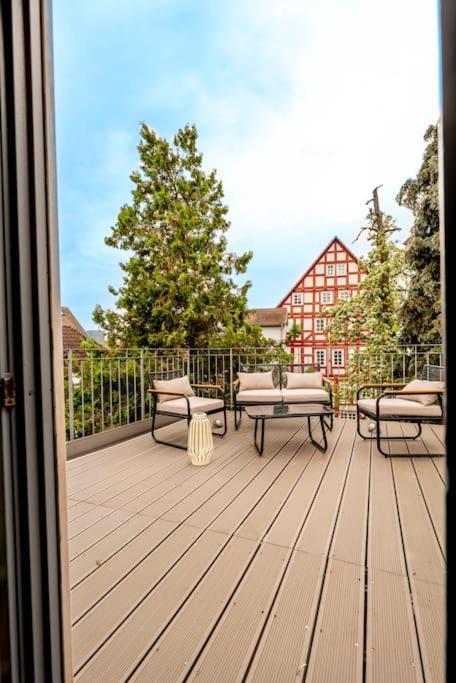 Himmlische Altstadt-Maisonette Marburg Buitenkant foto